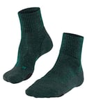 FALKE Men's TK2 Explore Wool Short M SO Warm Thick Anti-Blister 1 Pair Hiking Socks, Green (Holly 7385), 8-9