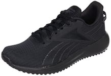 Reebok Men's Lite Plus 3 Sneakers, Core Black/Pure Grey 7/Acid Yellow, 4 UK