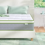 Novilla , Matelas 180x200, Mousse à Mémoire de Forme en Gel, Matelas à Ressorts Ensachés, Moyenne Ferme, Épaisseur 20 cm, Indépendance de Couchage, Blanc