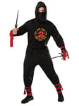 Bristol Novelty 301590XL000 Déguisement de ninja noir pour homme, taille XL Halloween