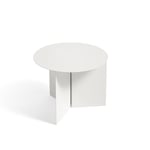 HAY - Slit Table Round - White - Sidebord - Hvit - Metall