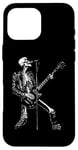 Coque pour iPhone 16 Pro Max Skeleton Guitar Guy Rock And Roll Band Rock On