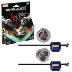 Beyblade X Multipack Topp Spider-Man 3-60F vs. Venom 3-80N, Marvel, Från 8 år