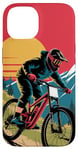 iPhone 14 For Downhill Biking - Retro Mountain Bike Design Case