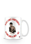 Empireposter – Ali, Muhammad – Float Like A Butterfly – Taille (cm), env. 8,5 cm Hauteur 9,5 Rétro – Licence Tasses, NEUF – Description : – Mug en céramique, blanc, imprimé, capacité 320 ml, licence officielle, Passe au Lave-Vaisselle et au micro-ondes de