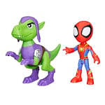 Spidey et Ses Amis Extraordinaires Dino-Webs, Coffret de Figurines Spidey et Goblin Raptor