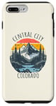 Coque pour iPhone 7 Plus/8 Plus Central City Colorado USA Rétro Montagne Style Vintage