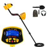 Metal Detector 3010 Waterproof High Accuracy lcd Display Underground Detector for Adults and Children Yellow (Detecteur de metaux 3010 etanche a leau