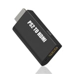 Convertisseur adaptateur PS2 vers HDMI avec sortie audio 3,5 mm pour HDTV/HDMI