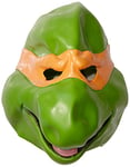 Nickelodeon Teenage Mutant Ninja Turtles Adult Michelangelo 3/4 Mask, Green, One size