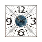 FYHpet Horloges murales pour Salon Home Cuisine Cuisine Horloge Murale en métal avec Pendule Horloge Murale analogique, Grande Horloge Murale de Mur décorative