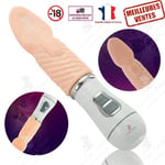 LCC® Kvinnors klitoris vibrator kraftfull tyst vibrerande par vattentät Sexleksak tungladdning vibration cunni massage snabb