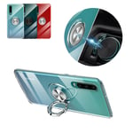 Shockproof Ring Stand Clear Phone Back Case For Huawei P30 Lite P20 Pro Mate 20