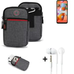 Holster + earphones for Samsung Galaxy A11 Belt Pouch