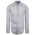 Lacoste Slim Fit Mens Light Blue Shirt Cotton - Size Small