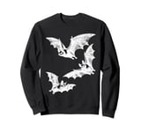 Bats Halloween Spooky Night Goth Gothic Men Women Kids Sweatshirt