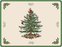 Spode Christmas Tree 'SMALL SIZE' Placemats 12 x 9 Box of 6