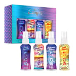 4pcs Escapes Womens Gift Set, Ibiza Dream, Bali Breeze, Mykonos Nights Body Mist