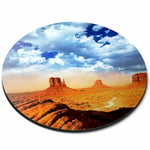 Round Mouse Mat - Awesome Monument Valley USA America Office Gift #8985