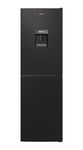 Candy CCT3L517EWBK Low Frost 50/50 Fridge Freezer with Non Plumbed Water Dispenser- Black - E Rated