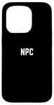 Coque pour iPhone 15 Pro NPC Jeux Vidéo Cosplay Gamers Avatar