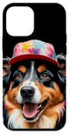 Coque pour iPhone 12 mini Berger Australien Casquette Snapback Chien Animaux Imprimé