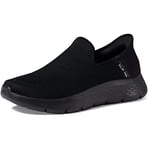 Skechers Men's Gowalk Flex Slip-ins-Athletic Slip-on Casual Walking Shoes | Air-Cooled Memory Foam Sneaker, Black, 9 UK X-Wide