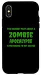 Coque pour iPhone X/XS Hardest Part About Zombie Apocalypse T-shirt pour costume d'Halloween