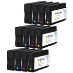 12 Printer Ink Cartridges (Set) to replace HP 932 & 933 XL non-OEM / Compatible