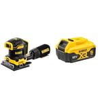 DEWALT DCW200N-XJ 18V XR Brushless 1/4 Sheet Palm Sander (Bare Unit) + DEWALT Battery