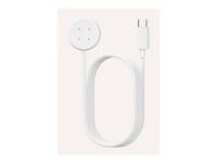 Google - Magnetisk Ladekabel - 4-Stifts Magnetisk Til 24 Pin Usb-C (Hann) - 1 M - Snø - Europa