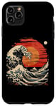 Coque pour iPhone 11 Pro Max Art japonais Grande vague Coucher de soleil Kanagawa Japon Esthétique