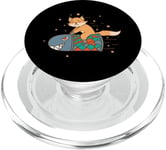 Fox on Rocket funny cute Animal Park PopSockets PopGrip for MagSafe