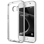 VRS Design Coque Galaxy S7 Crystal Bumper Light Silver Coque de Protection Samsung Galaxy S7 Bumper Design