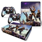 Kit De Autocollants Skin Decal Pour Console De Jeu Fortnite Corps H?Te De La Console De Jeu Xbox One X, T1tn-Xbonex-1057