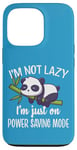 Coque pour iPhone 13 Pro Cute Kawaii Napping Not Lazy Power Saving Panda