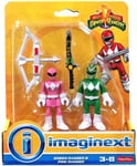 Imaginext Mighty Morphin Power Rangers Pink and Green - New And Sealed