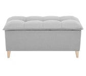 Banc coffre JAPP 3 tissu malmo gris