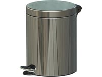 Alda Papperskorg Freedom Fresh, 5L, Rostfritt Stål, Blank Silver