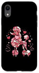 iPhone XR Love Heart Pattern Valentines Day Poodle Love Case