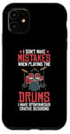 Coque pour iPhone 11 Drums Instrument Funny Playing Musical Leçon