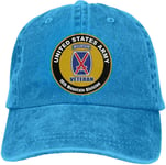 United States Veteran Army 10th Mountain Division Sandwich Cap Denim Hats Baseball Cap