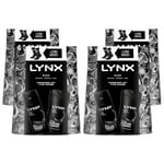 Lynx Mens Black Body Wash & Spray Gift Set for Him w/ Socks, 4pk - One Size