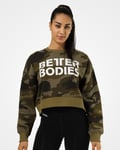 Better Bodies Chelsea sweater Dark Green Camo - S