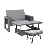 greemotion Marvao mobilier de Jardin, Aluminium, Gris, Moyen