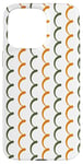 Coque pour iPhone 15 Pro Max Green Orange White Cyprus Curve Curl Loop Pattern