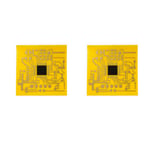 Tlily - 2PCS Autocollants D'Amélioration Du Signal Amplificateur de Réseau Téléphone Portable Jaune