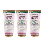 Garnier Ultimate Blends Delicate Oat Soothing NO RINSE Conditioner 200ML 3 PACK