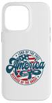 Coque pour iPhone 14 Pro Max Drapeau de l'Amérique Land of the Free Because Of The Brave