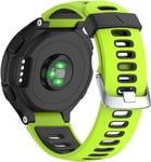 Replacement For Bracelet Garmin Forerunner 735xt/230/220/235/620/630 Boucle D'argent Noir + Vert[Alp234122]